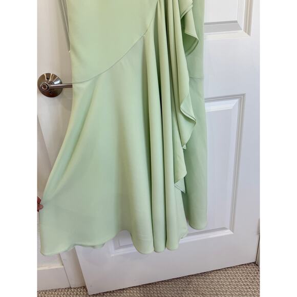 Alexander McQueen Maxi Dress Mermaid Style Sage Color Size 38 NWT Retail $4175 - Picture 3 of 11